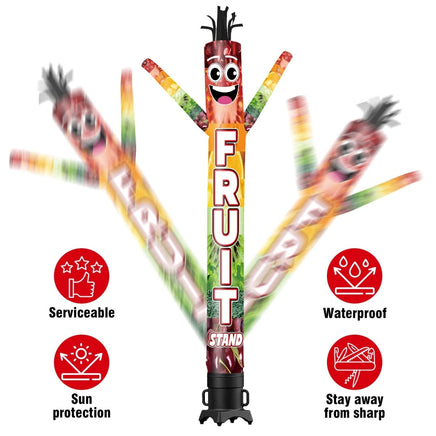 6 10 15 20FT Tall Fruit Stand Waving Inflatable Tube Man(Blower Not Included) - goodeny