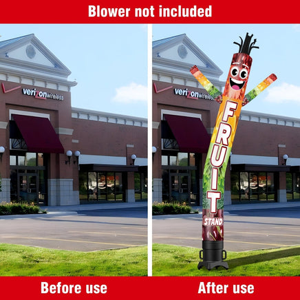 6 10 15 20FT Tall Fruit Stand Waving Inflatable Tube Man(Blower Not Included) - goodeny