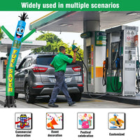 6 10 15 20FT Tall Fuel Saver Waving Inflatable Tube Man(Blower Not Included) - goodeny