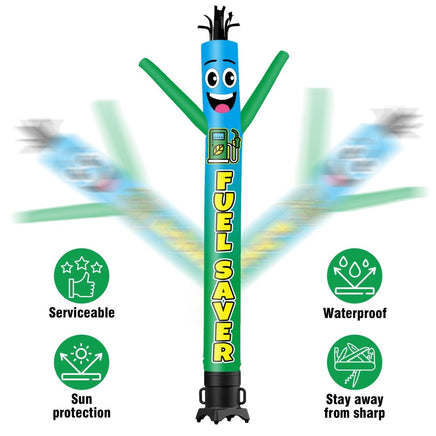 6 10 15 20FT Tall Fuel Saver Waving Inflatable Tube Man(Blower Not Included) - goodeny