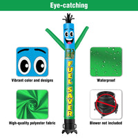 6 10 15 20FT Tall Fuel Saver Waving Inflatable Tube Man(Blower Not Included) - goodeny
