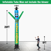 6 10 15 20FT Tall Fuel Saver Waving Inflatable Tube Man(Blower Not Included) - goodeny