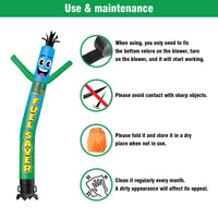 6 10 15 20FT Tall Fuel Saver Waving Inflatable Tube Man(Blower Not Included) - goodeny