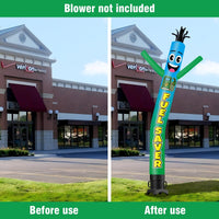 6 10 15 20FT Tall Fuel Saver Waving Inflatable Tube Man(Blower Not Included) - goodeny