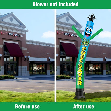 6 10 15 20FT Tall Fuel Saver Waving Inflatable Tube Man(Blower Not Included) - goodeny