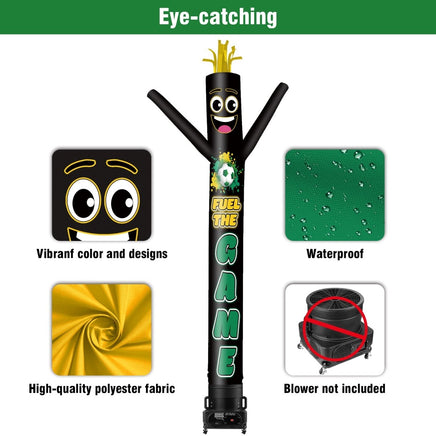6 10 15 20FT Tall Fuel The Game Waving Inflatable Tube Man(Blower Not Included) - goodeny