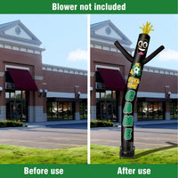 6 10 15 20FT Tall Fuel The Game Waving Inflatable Tube Man(Blower Not Included) - goodeny