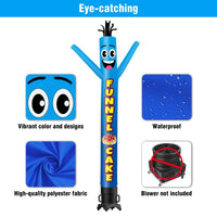 6 10 15 20FT Tall Funnel Cake Waving Inflatable Tube Man(Blower Not Included) - goodeny