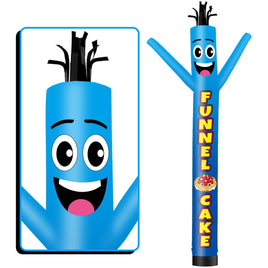 6 10 15 20FT Tall Funnel Cake Waving Inflatable Tube Man(Blower Not Included) - goodeny
