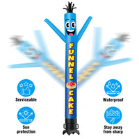 6 10 15 20FT Tall Funnel Cake Waving Inflatable Tube Man(Blower Not Included) - goodeny