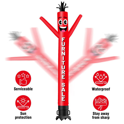 6 10 15 20FT Tall Furniture Sale Waving Inflatable Tube Man(Blower Not Included) - goodeny