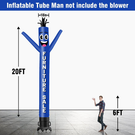 6 10 15 20FT Tall Furniture Sale Waving Inflatable Tube Man(Blower Not Included) - goodeny