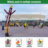 6 10 15 20FT Tall Game Day Deals Waving Inflatable Tube Man(Blower Not Included) - goodeny