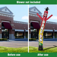 6 10 15 20FT Tall Game On Waving Inflatable Tube Man(Blower Not Included) - goodeny