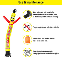 6 10 15 20FT Tall Garage Sale Waving Inflatable Tube Man(Blower Not Included) - goodeny