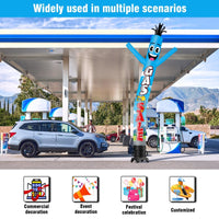 6 10 15 20FT Tall Gas Sale Waving Inflatable Tube Man(Blower Not Included) - goodeny