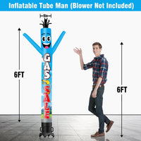 6 10 15 20FT Tall Gas Sale Waving Inflatable Tube Man(Blower Not Included) - goodeny