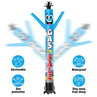 6 10 15 20FT Tall Gas Sale Waving Inflatable Tube Man(Blower Not Included) - goodeny