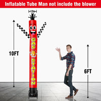 6 10 15 20FT Tall Gas Station Waving Inflatable Tube Man(Blower Not Included) - goodeny