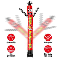 6 10 15 20FT Tall Gas Station Waving Inflatable Tube Man(Blower Not Included) - goodeny
