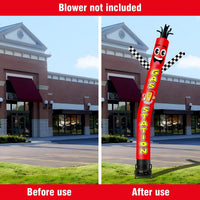 6 10 15 20FT Tall Gas Station Waving Inflatable Tube Man(Blower Not Included) - goodeny