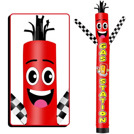 6 10 15 20FT Tall Gas Station Waving Inflatable Tube Man(Blower Not Included) - goodeny