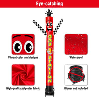 6 10 15 20FT Tall Gas Station Waving Inflatable Tube Man(Blower Not Included) - goodeny