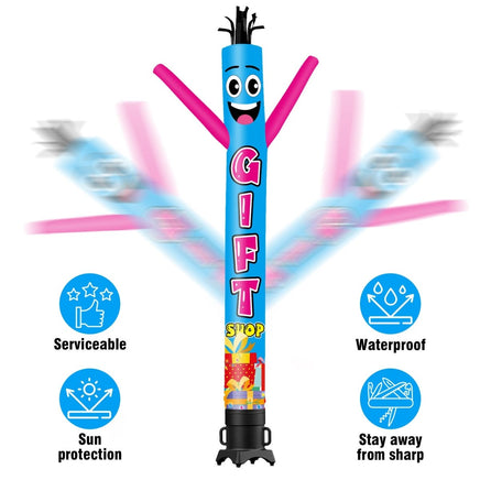 6 10 15 20FT Tall Gift Shop Waving Inflatable Tube Man(Blower Not Included) - goodeny