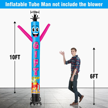 6 10 15 20FT Tall Gift Shop Waving Inflatable Tube Man(Blower Not Included) - goodeny