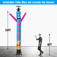 6 10 15 20FT Tall Gift Shop Waving Inflatable Tube Man(Blower Not Included) - goodeny