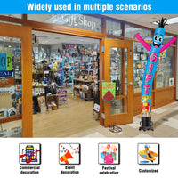 6 10 15 20FT Tall Gift Shop Waving Inflatable Tube Man(Blower Not Included) - goodeny