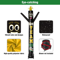6 10 15 20FT Tall Go Team Go Waving Inflatable Tube Man(Blower Not Included) - goodeny