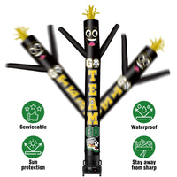 6 10 15 20FT Tall Go Team Go Waving Inflatable Tube Man(Blower Not Included) - goodeny