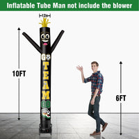 6 10 15 20FT Tall Go Team Go Waving Inflatable Tube Man(Blower Not Included) - goodeny