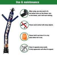 6 10 15 20FT Tall Goal Zone Waving Inflatable Tube Man(Blower Not Included) - goodeny