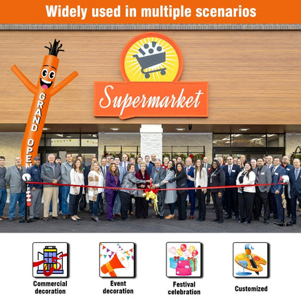 6 10 15 20FT Tall Grand Opening Waving Inflatable Tube Man(Blower Not Included) - goodeny