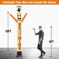 6 10 15 20FT Tall Grooming Waving Inflatable Tube Man(Blower Not Included) - goodeny