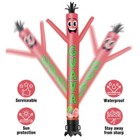6 10 15 20FT Tall Guava Waving Inflatable Tube Man(Blower Not Included) - goodeny
