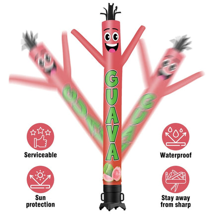 6 10 15 20FT Tall Guava Waving Inflatable Tube Man(Blower Not Included) - goodeny