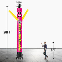 6 10 15 20FT Tall Hair & Beautiful Waving Inflatable Tube Man(Blower Not Included) - goodeny