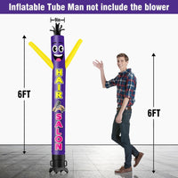 6 10 15 20FT Tall Hair Salon Waving Inflatable Tube Man(Blower Not Included) - goodeny