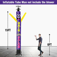 6 10 15 20FT Tall Hair Salon Waving Inflatable Tube Man(Blower Not Included) - goodeny