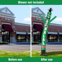 6 10 15 20FT Tall Halal Food Waving Inflatable Tube Man(Blower Not Included) - goodeny