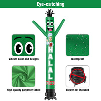 6 10 15 20FT Tall Halal Food Waving Inflatable Tube Man(Blower Not Included) - goodeny