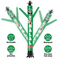 6 10 15 20FT Tall Halal Food Waving Inflatable Tube Man(Blower Not Included) - goodeny