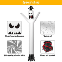 6 10 15 20FT Tall Halloween Ghost Waving Inflatable Tube Man(Blower Not Included) - goodeny