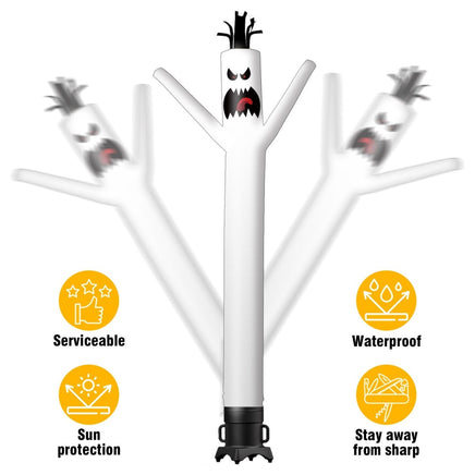 6 10 15 20FT Tall Halloween Ghost Waving Inflatable Tube Man(Blower Not Included) - goodeny