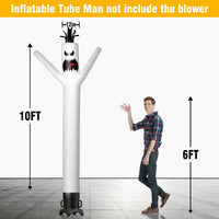 6 10 15 20FT Tall Halloween Ghost Waving Inflatable Tube Man(Blower Not Included) - goodeny