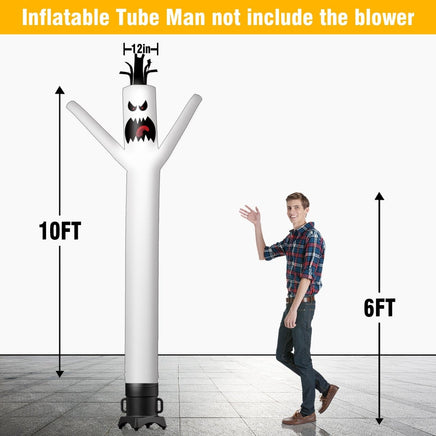 6 10 15 20FT Tall Halloween Ghost Waving Inflatable Tube Man(Blower Not Included) - goodeny