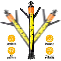 6 10 15 20FT Tall Halloween Pumpkin Waving Inflatable Tube Man(Blower Not Included) - goodeny